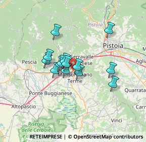 Mappa Via Lucchese, 51015 Monsummano Terme PT, Italia (4.93286)