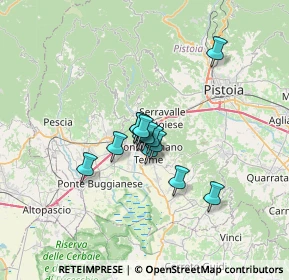 Mappa Via Lucchese, 51015 Monsummano Terme PT, Italia (4.22462)