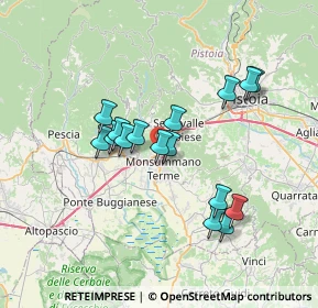 Mappa Via Lucchese, 51015 Monsummano Terme PT, Italia (6.29813)