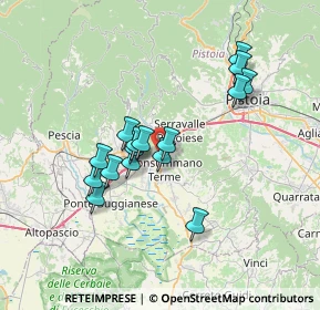Mappa Via Lucchese, 51015 Monsummano Terme PT, Italia (6.1075)
