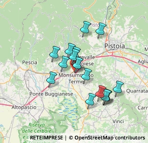 Mappa Via Lucchese, 51015 Monsummano Terme PT, Italia (5.75176)