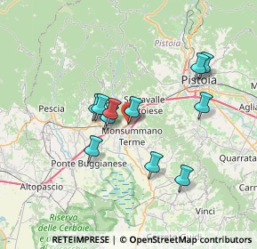 Mappa Via Lucchese, 51015 Monsummano Terme PT, Italia (6.18727)