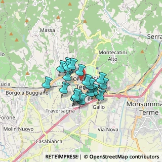 Mappa Via V. Gioberti, 51016 Montecatini Terme PT, Italia (1.12)