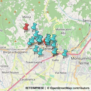 Mappa Via V. Gioberti, 51016 Montecatini Terme PT, Italia (1.057)