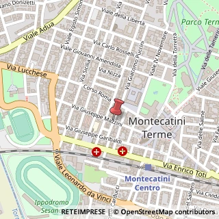 Mappa Via Giuseppe Mazzini,  35, 51016 Montecatini Terme, Pistoia (Toscana)