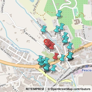 Mappa Via Pietro Mascagni, 51017 Pescia PT, Italia (0.22857)