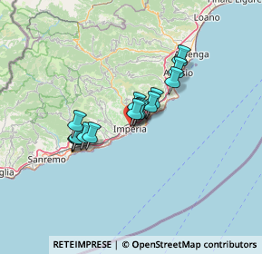 Mappa Salita Bertella, 18100 Imperia IM, Italia (9.45867)