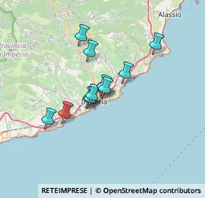 Mappa Piazza Bianchi, 18100 Imperia IM, Italia (5.04455)