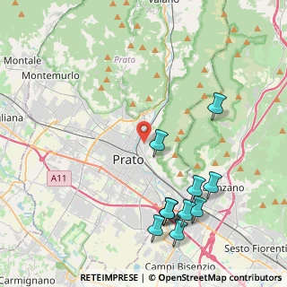 Mappa Via del Palco, 59100 Prato PO, Italia (5.05273)