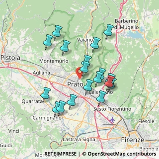 Mappa Via del Palco, 59100 Prato PO, Italia (6.81278)