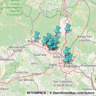 Mappa Via Ionio, 59100 Prato PO, Italia (8.13)
