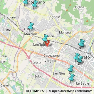 Mappa Via Ionio, 59100 Prato PO, Italia (3.09091)