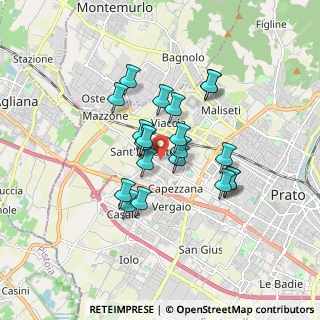 Mappa Via Ionio, 59100 Prato PO, Italia (1.368)