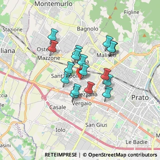 Mappa Via della Gora, 59100 Prato PO, Italia (1.37118)