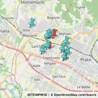 Mappa Via della Gora, 59100 Prato PO, Italia (1.26727)