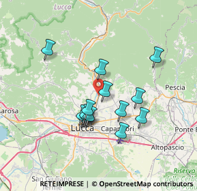 Mappa S.da Statale, 55012 Capannori LU, Italia (6.13214)