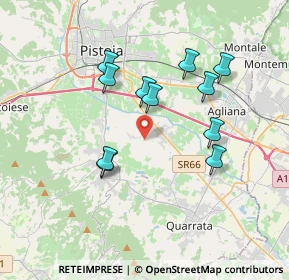 Mappa Via Vergine dei Bracciolini, 51100 Pistoia PT, Italia (3.39636)