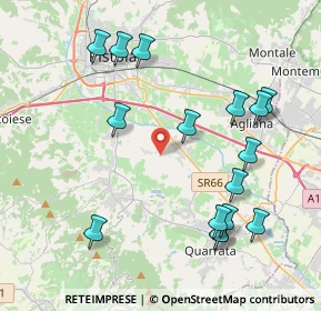 Mappa Via Vergine dei Bracciolini, 51100 Pistoia PT, Italia (4.635)