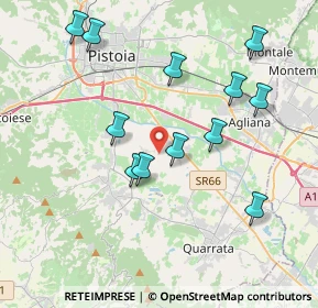 Mappa Via dello Sparito, 51100 Pistoia PT, Italia (4.02167)