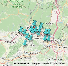 Mappa Via dello Sparito, 51100 Pistoia PT, Italia (8.76375)