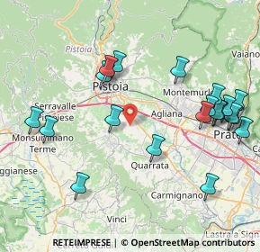 Mappa Via dello Sparito, 51100 Pistoia PT, Italia (9.5315)