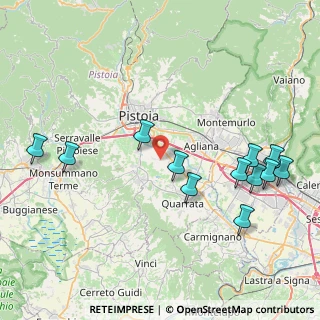 Mappa Via Vergine dei Bracciolini, 51100 Pistoia PT, Italia (9.535)