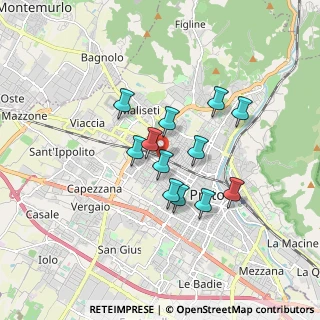 Mappa Via Palestro, 59100 Prato PO, Italia (1.35667)