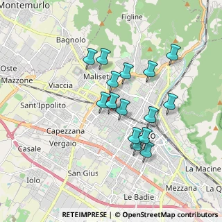 Mappa Via Palestro, 59100 Prato PO, Italia (1.54667)