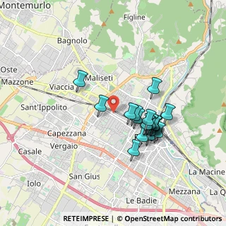Mappa Via Palestro, 59100 Prato PO, Italia (1.537)