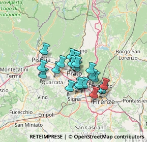 Mappa Via Fiorello Bini, 59100 Prato PO, Italia (9.304)