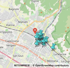 Mappa Via Fiorello Bini, 59100 Prato PO, Italia (1.30636)