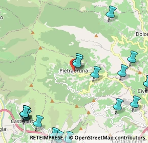 Mappa Via Dolcedo, 18010 Pietrabruna IM, Italia (3.2435)