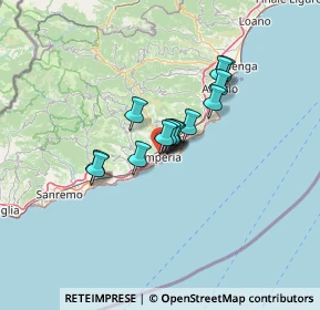 Mappa Via Baitè, 18100 Imperia IM, Italia (8.18143)