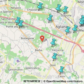 Mappa Via Guado dei Sarti, 51039 Quarrata PT, Italia (3.23714)
