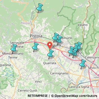 Mappa Via Guado dei Sarti, 51039 Quarrata PT, Italia (8.22455)