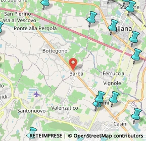 Mappa SS Fiorentina, 51039 Barba PT, Italia (3.8745)