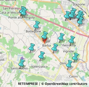 Mappa SS Fiorentina, 51039 Barba PT, Italia (2.5865)