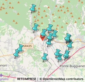 Mappa Via Guinigi, 51012 Pescia PT, Italia (3.81222)