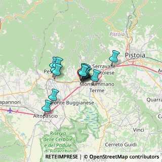 Mappa Via San Martino, 51016 Montecatini Terme PT, Italia (3.75)