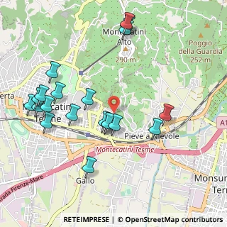 Mappa Via delle Pietre Cavate, 51016 Montecatini Terme PT, Italia (1.125)