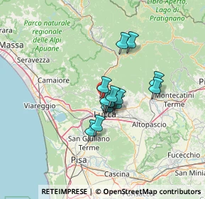 Mappa Via della Stazione, 55100 Lucca LU, Italia (8.67071)