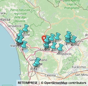 Mappa Via della Stazione, 55100 Lucca LU, Italia (14.031)