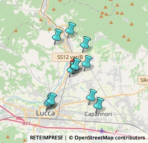 Mappa Via del Fanuccio, 55014 Capannori LU, Italia (3.02417)