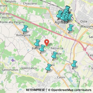 Mappa Via Mollungo, 51039 Quarrata PT, Italia (2.60941)