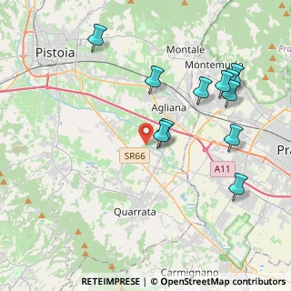 Mappa Via Mollungo, 51039 Quarrata PT, Italia (4.44)