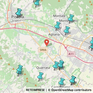 Mappa Via Mollungo, 51039 Quarrata PT, Italia (7.139)