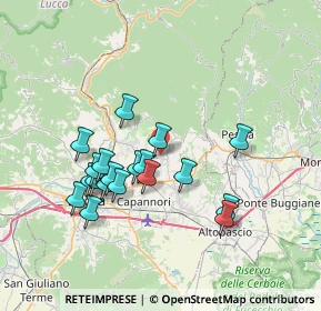 Mappa Via Nuova, 55018 Capannori LU, Italia (6.85579)