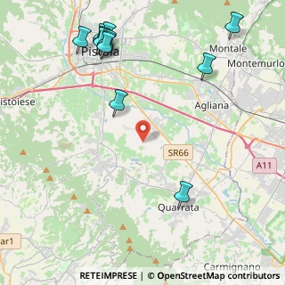 Mappa Via Nella snc, 51039 Quarrata PT, Italia (5.76167)