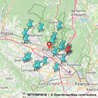 Mappa Via Antonio Rosmini, 59100 Prato PO, Italia (6.956)