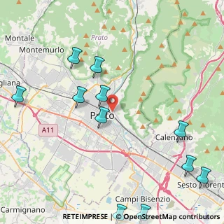 Mappa Via Antonio Rosmini, 59100 Prato PO, Italia (5.61455)
